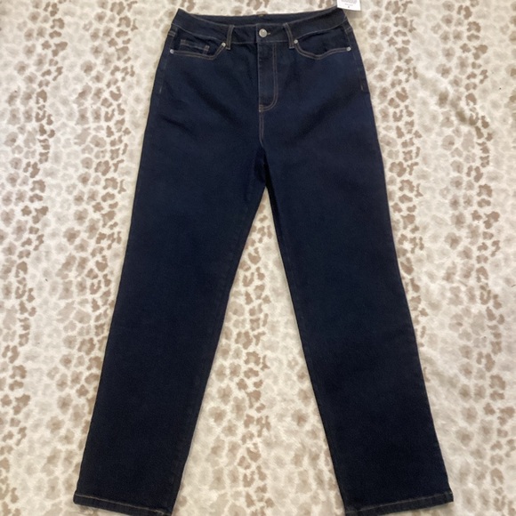 BLAIR DenimEase Classic 5-Pocket Jeans, Dark Wash, Size 10 - Picture 8 of 15
